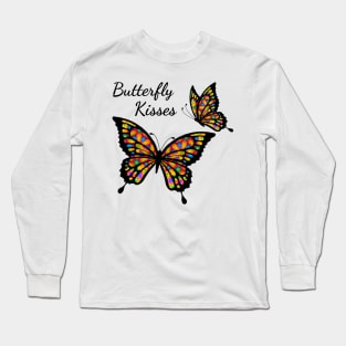 Psychedelic Colorful Butterfly Kisses Long Sleeve T-Shirt